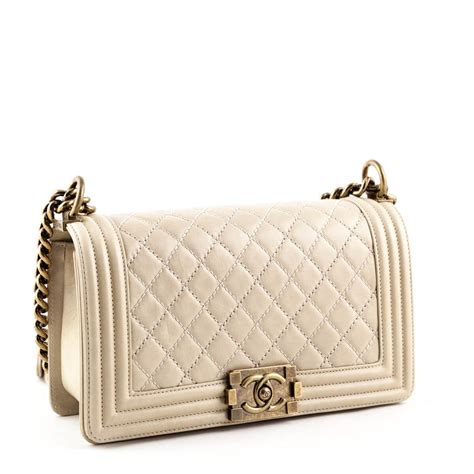 beige chanel boy bag|chanel handbags men.